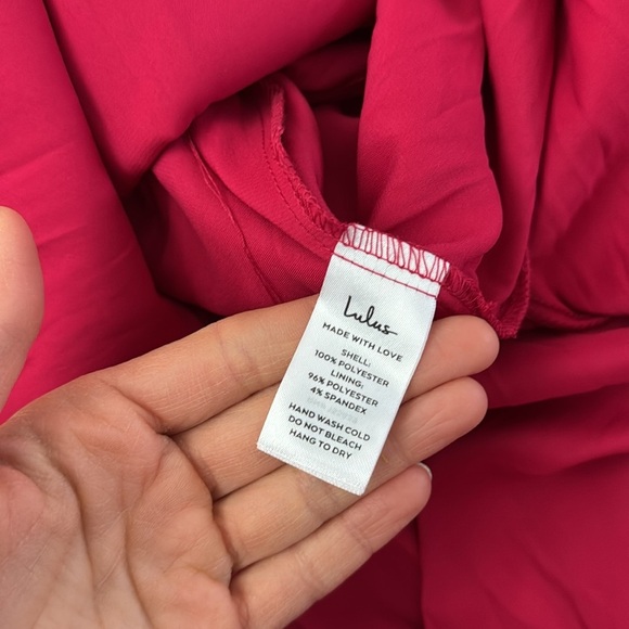 New Lulus Romance That Wows Magenta Floral Print Organza Maxi Dress - Picture 12 of 13